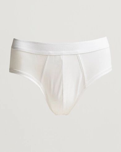 Zimmerli of Switzerland Mercerized Cotton Briefs White Zimmerli of Switzerland Mercerized Cotton Briefs White
