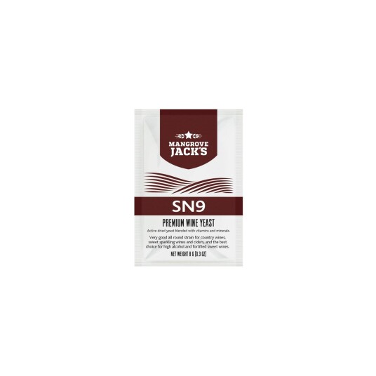 Mangrove JackS Premium Wine Yeast SN9 8g Vingjær nøytral til generelt bruk