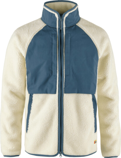 Fjellreven Men's Vardag Pile Jacket XL , Chalk White-Indigo Blue Fjellreven Men's Vardag Pile Jacket XL , Chalk White-Indigo Blue
