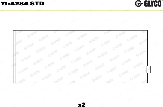 Stempelstanglager GLYCO 71-4284 STD