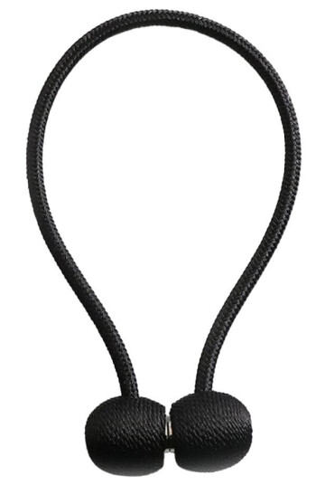 Gardinfeste Magnetisk Svart