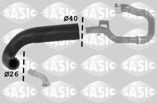 ladeluftslange SASIC 3336124 ladeluftslange SASIC 3336124