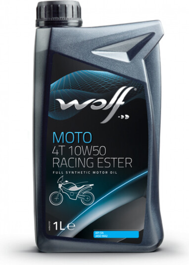 Motorsykkel motorolje WOLF Moto 4T 10W50 Racing Estern 1L