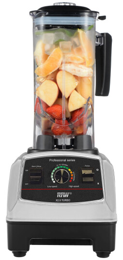 Raw Blender X 2,5 Turbo 1800W 2.2L Sølv med BPA-fri Kanne Raw Blender X 2,5 Turbo 1800W 2.2L Sølv med BPA-fri Kanne