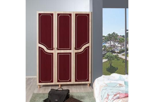 Garderobe Gillberga 135 cm Brun/Rød Garderobe Gillberga 135 cm Brun/Rød