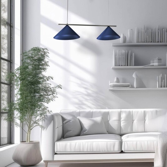 Eko-Light Capital hengelampe blå 2 lyskilder Ø 46 cm GX53 Eko-Light Capital hengelampe blå 2 lyskilder Ø 46 cm GX53