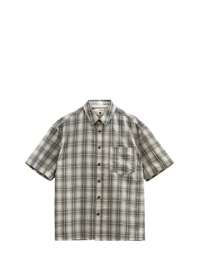 Anerkjendt Akotto Seersucker Check Ss Shirt   Multi/patterned   S