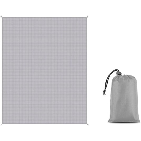 Strandmatte Piknikpledd Vanntett 140X200 Cm Piknikpledd Strandmatte Egnet For Strandcamping Fotturer Kompakt Lettvekt Grey