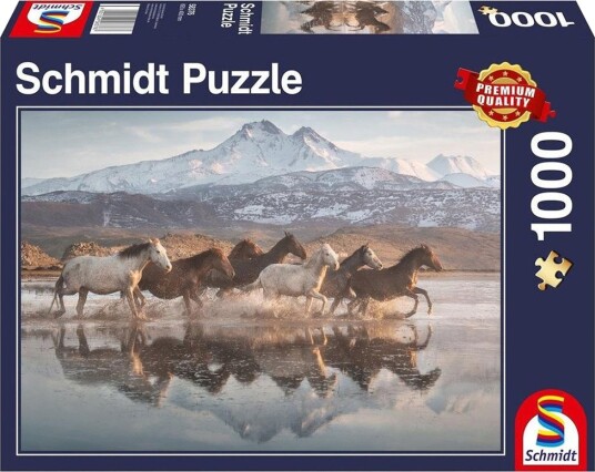 Schmidt Puzzles 58376 Puslespill 1000 Brikker Hester I Kappadokia