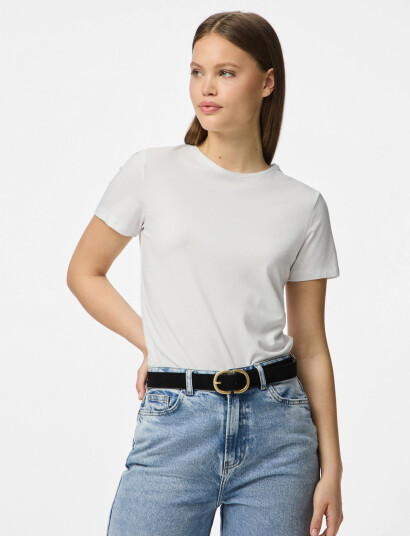 Pieces Pcjuva Suede Jeans Belt Noos - Black - 80 Pieces Pcjuva Suede Jeans Belt Noos - Black - 80