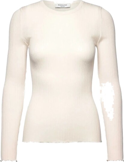 Rosemunde Rwelise Wool Ls O Neck T Shirt Cream S