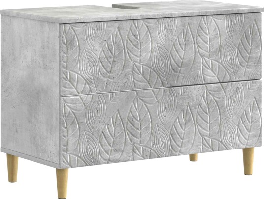 vidaXL Baderomsvaskeskap DELFT Betonggrå 82 x 41 x 59 cm