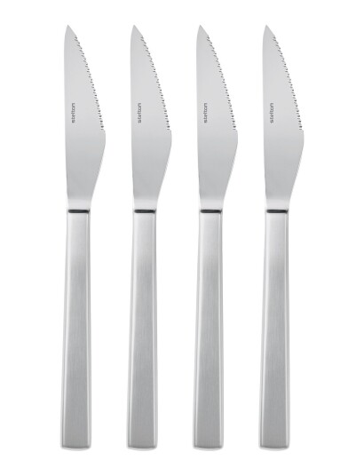 Stelton Maya 2000 Steakkniv 4 Stk Steel Silver Stelton STEEL ONE SIZE