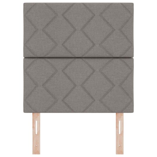 LED Hodegjerde Diamantblokker Design Taupe 80 cm Stoff