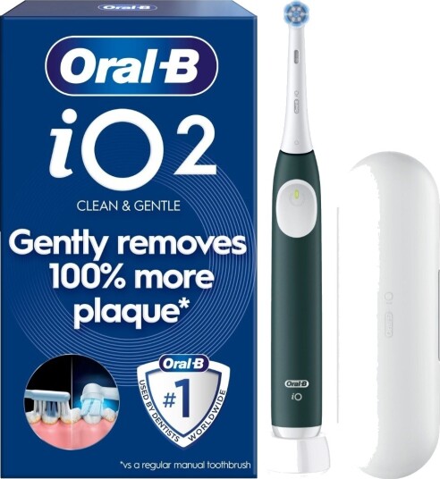 Oral B iO2 elektrisk tannbørste 612158 skogsgrønn
