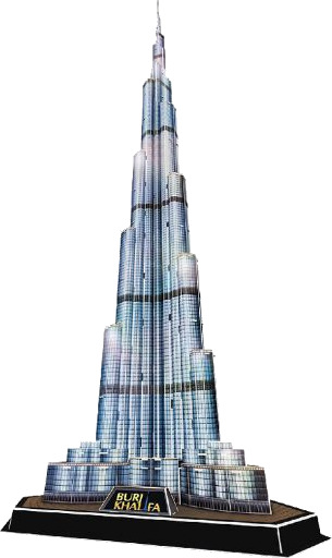 Diverse 3d-Puslespill Burj Khalifa Med Led Puslespill 205089