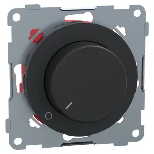 Elko One 2pol Gled Dimmer Sort Elko One 2pol Gled Dimmer Sort