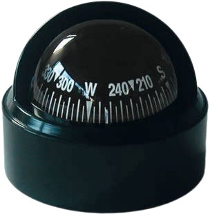 Riviera Stella BS1 kompass med minipidestall - sort - sort