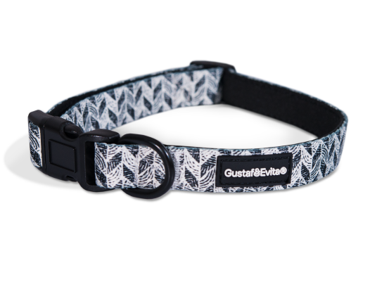 Gustaf och Evita Justerbart XS Hundehalsbånd Mønstret 15 mm x 28–43 cm Gustaf och Evita Justerbart XS Hundehalsbånd Mønstret 15 mm x 28–43 cm