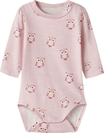 name it Nbfnetie Ls Body - Pink - 80