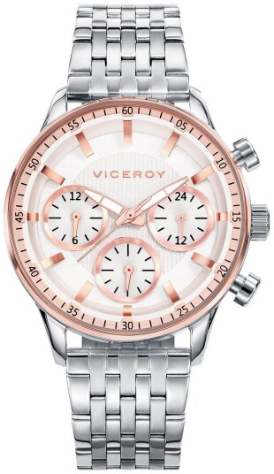 Viceroy Dameklokke 42310 07 Classic Sølvfarget/Stål Ø36 mm