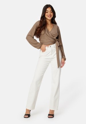 BUBBLEROOM Jolie Wrap Top Nougat XL