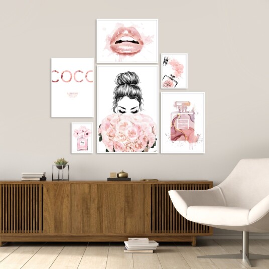 Plakat Moteplakat / sett med 6 stk