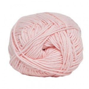 Hjertegarn Cotton nr. 8 Garn 404 Lys Laks