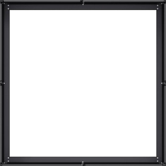  Plantekasse svart 100x100x30 cm stål