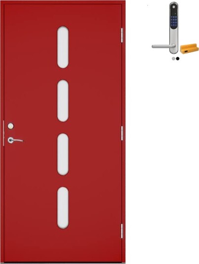 Ytterdør Swedoor Advance-Line Statement Soul med Yale Doorman Classic Home