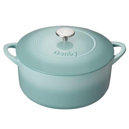 Denby Pavilion støpejernsgryte 24 cm blå Denby Pavilion støpejernsgryte 24 cm blå