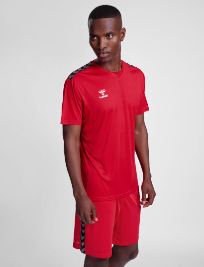 Hummel Hmlauthentic Pl Jersey S/S - Red - M Hummel Hmlauthentic Pl Jersey S/S - Red - M