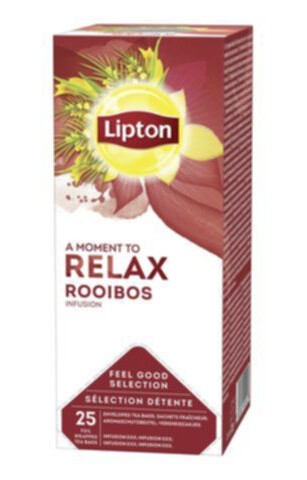 Lipton Relax Rooibos Infusion te 25-pakk Lipton Relax Rooibos Infusion te 25-pakk