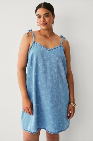 Zizzi Denimkjole Jevelyn Abk Dress Blå
