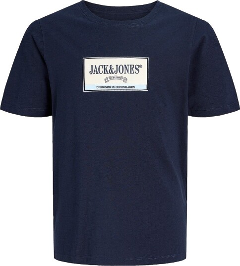 Jack & Jones Junior T skjorte Jorfrederiksberg Graphic Box Tee Ss Blå