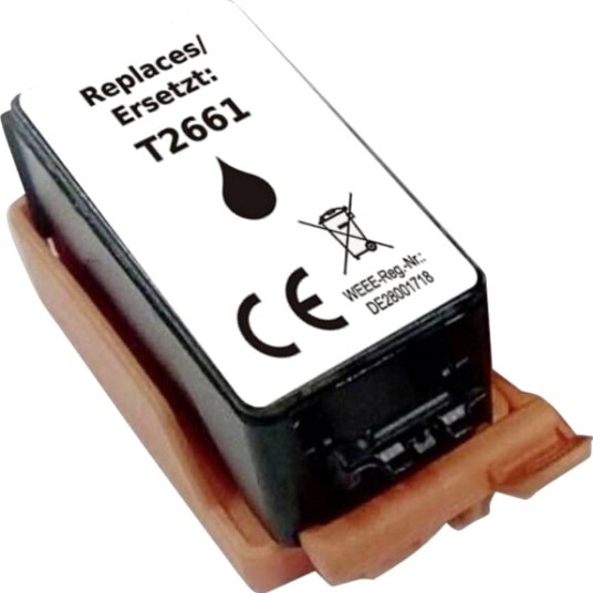 Renkforce Epson T2661 svart kompatibel blekkpatron RF 6736454 Renkforce Epson T2661 svart kompatibel blekkpatron RF 6736454