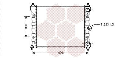 Radiator VAN WEZEL 58002092