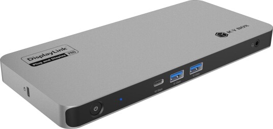 ICY BOX 7402 12-i-1 Dokkingstasjon USB-C USB-A 3.5mm minijack