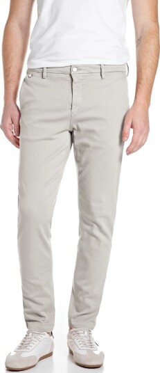 Replay Benni Trousers Regular Hyperchino Color Xlite White 30 x 34 Replay Benni Trousers Regular Hyperchino Color Xlite White 30 x 34