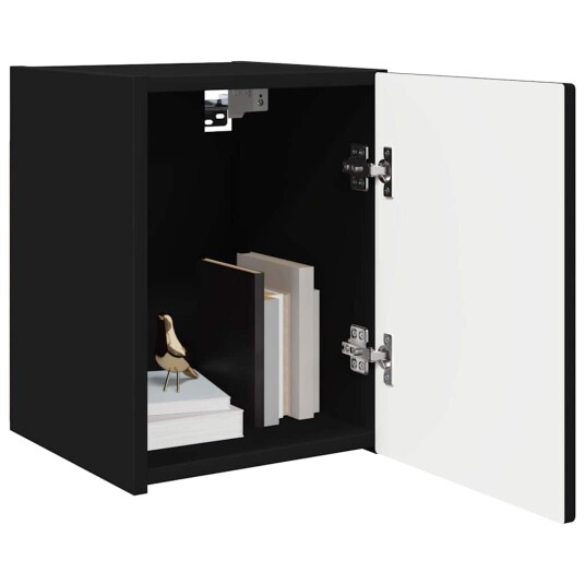 TV Veggskap 2 pcs Svart 30 x 31 x 40 cm Konstruert tre