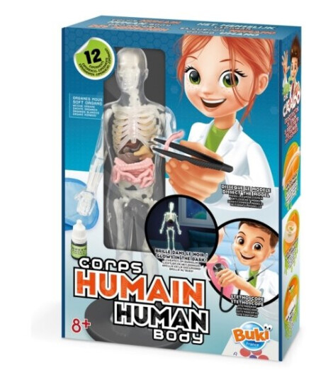 Buki Human Body Eksperiment Sett Anatomi 8 År Flerfarget
