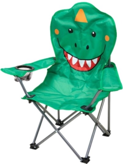Sammenleggbar campingstol for barn med koppholder - dinosaur Sammenleggbar campingstol for barn med koppholder - dinosaur