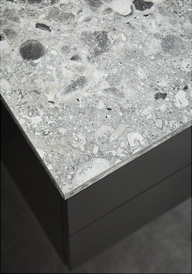 Hafa Benkeplate 1000 100x46,2 cm Uten hull Grå Terrazzo