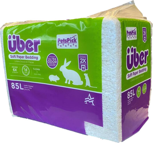 Über Soft Paper Bedding 85L White
