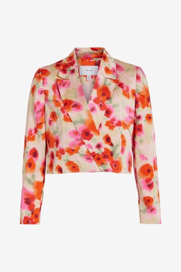 Vila Blazer viTinne L/S Cropped Blazer Rød