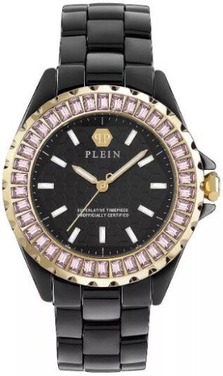 Philipp Plein Dameklokke PWPPA0324 Heaven Sort/Keramik Ø38 mm
