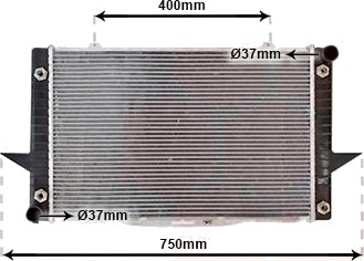 VAN WEZEL 59002093 Radiator motorkjøling