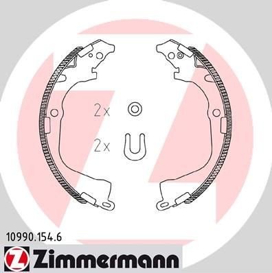 Bremsesko sett ZIMMERMANN 10990.154.6