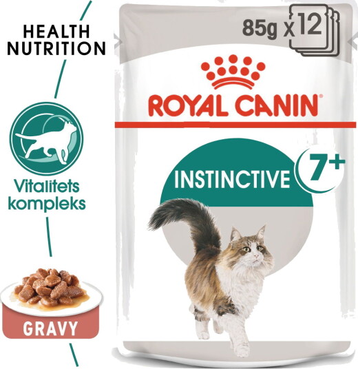 Royal Canin Instinctive +7 Våtfòr til Katter i Saus 12x85g