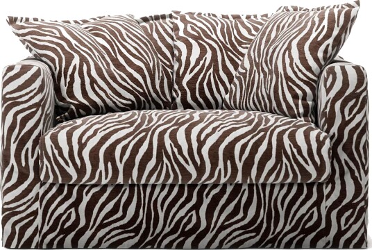 Decotique Le Grand Air Love Seat Lenestol Zebra/Brun/Hvit